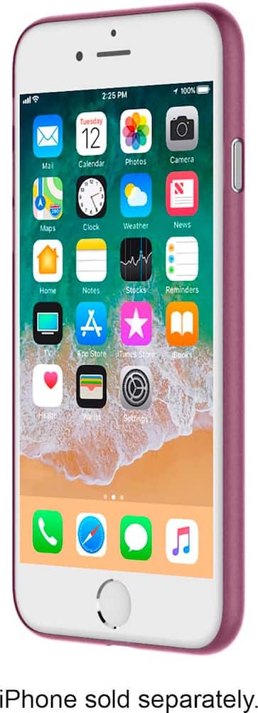 feather case for apple iphone 8 - plum feather case for apple iphone 8 - plum