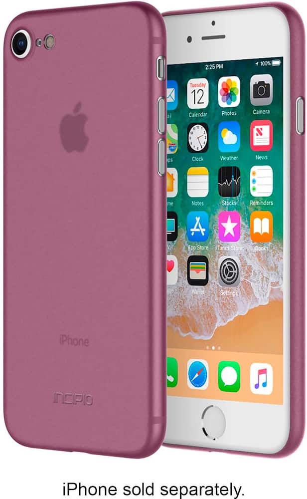 feather case for apple iphone 8 - plum feather case for apple iphone 8 - plum