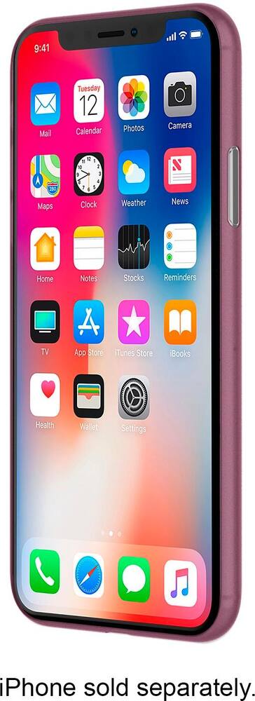 feather light case for apple iphone x and xs - plum feather light case for apple iphone x and xs - plum
