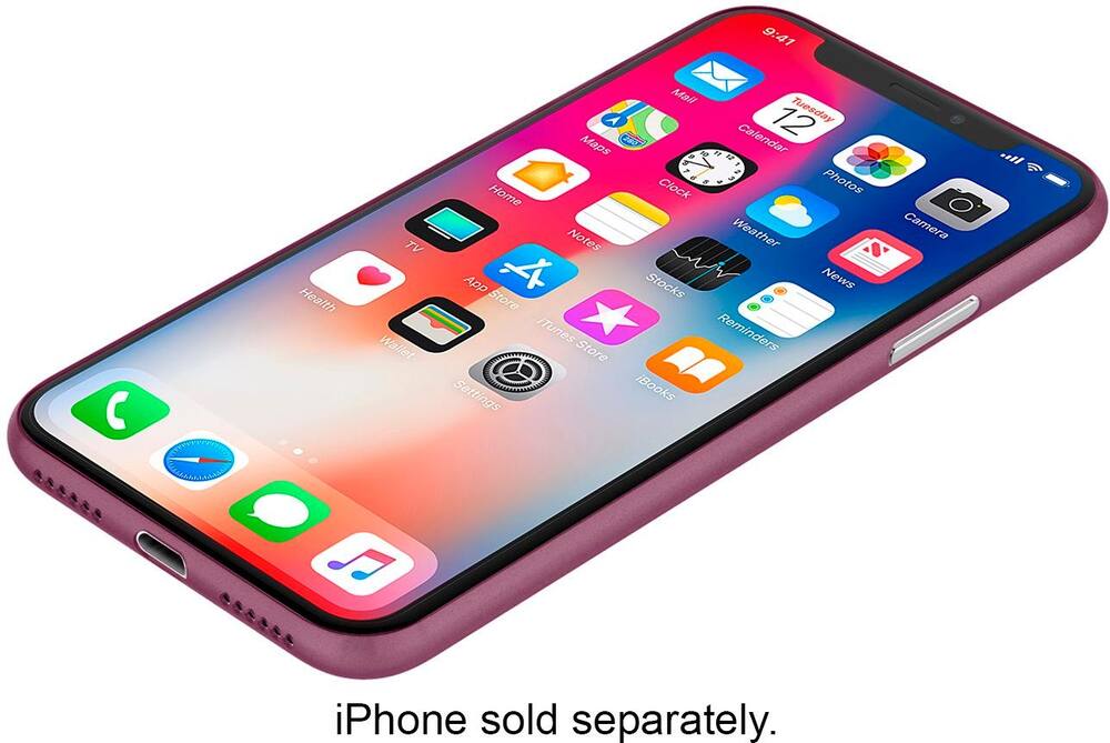 feather light case for apple iphone x and xs - plum feather light case for apple iphone x and xs - plum