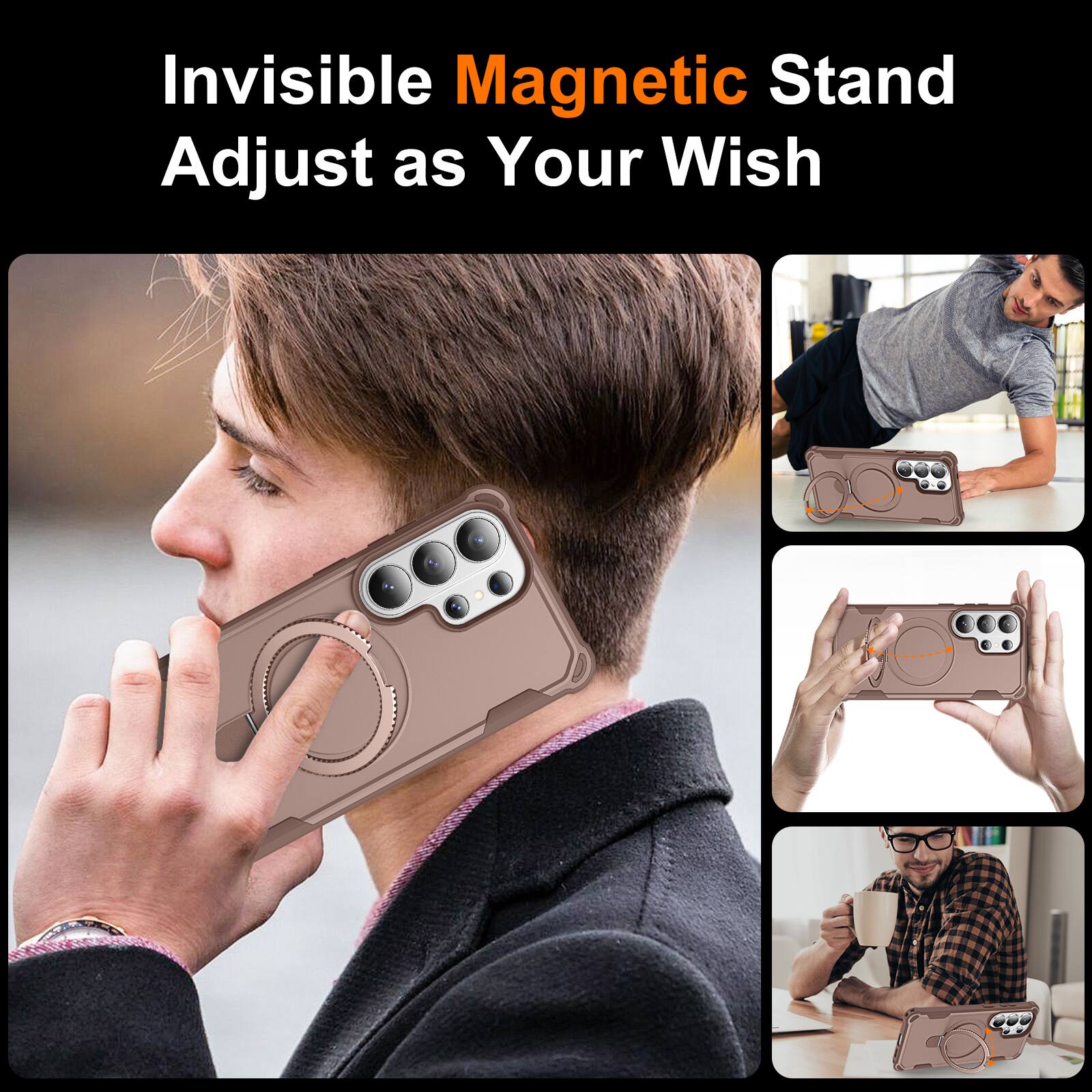 Invisible Magnetic Stand  
Adjust as Your Wish