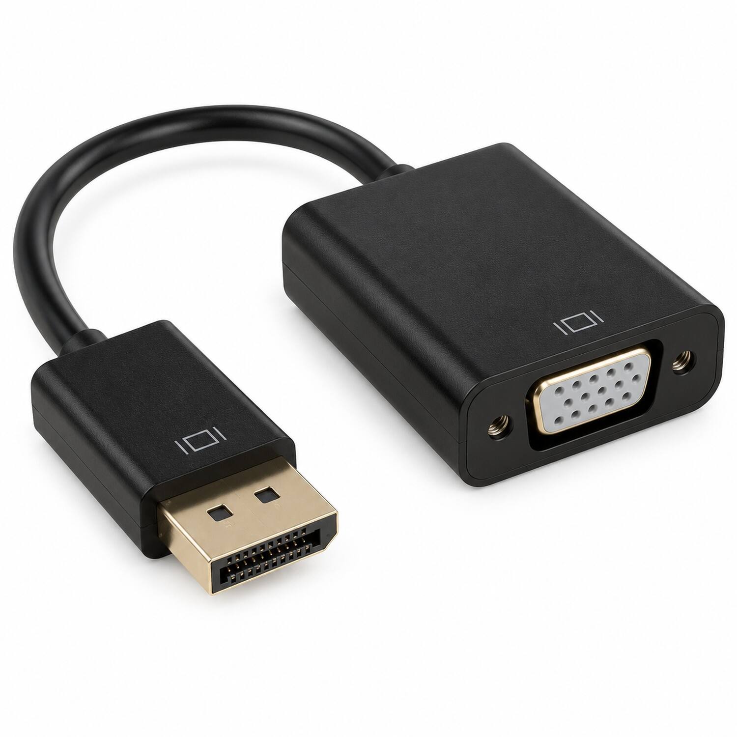 Front. Sanoxy - Displayport Male to VGA Female Adapter Cable - Black.