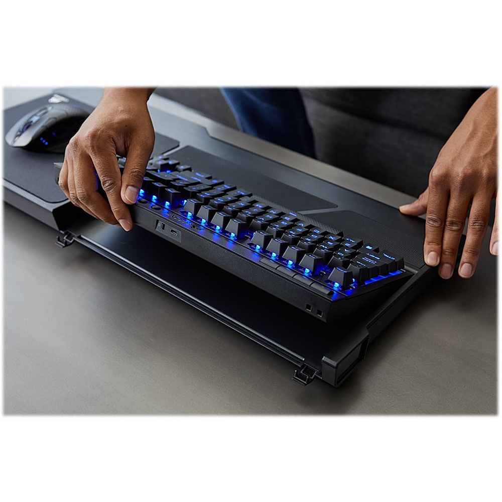 Best Buy: Wireless Gaming Tenkeyless Keyboard and Lapboard Blue Backlit Cherry MX Switch Black CH-9515031-NA
