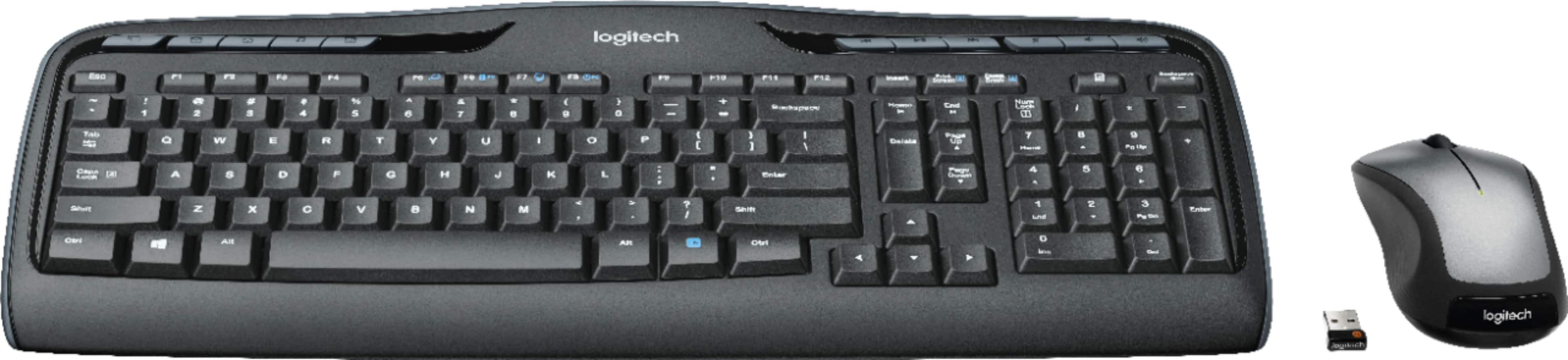 The text on the image reads: "Logitech .o P F . F. - . . F.. PSS F - 1 a 2 - . . 4 N S . . a T . I . 1 . + notice - a i Fata I Q W E FE T Y U I O P I E 1 I I I 7 . - 9 m - Seer DNI 1 A . D F G H J K L . - 4 . 5 e . -urc = x a V N M . - + I - - 1 3 C A A Ca D 4 A logitech."