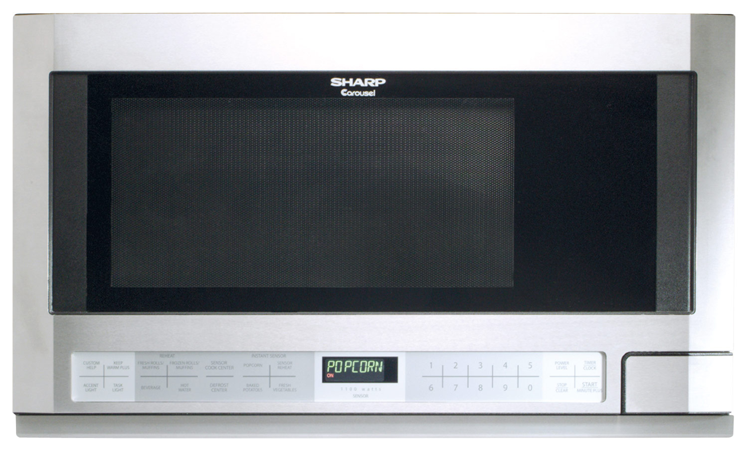 Sharp R1214T 1.5 Cu. ft. Stainless Steel Over-the-Counter Microwave