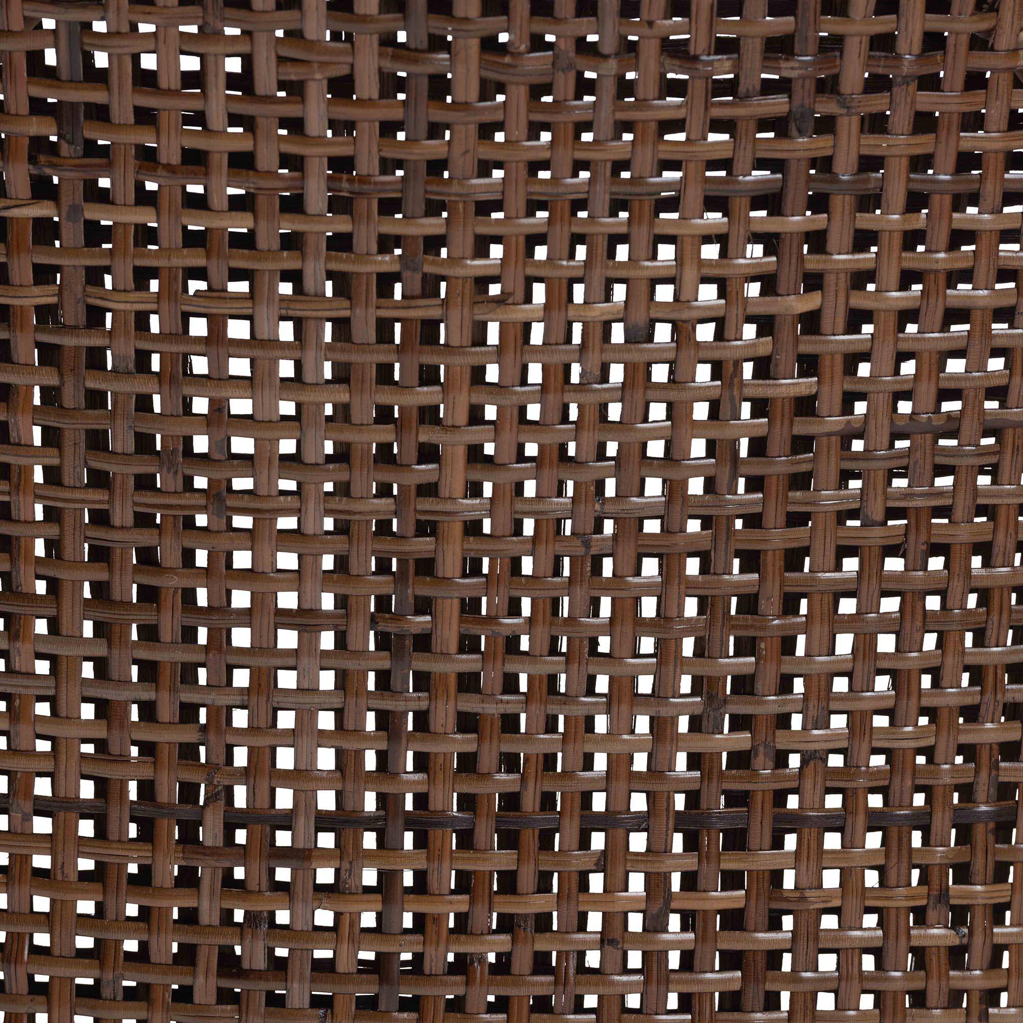 Alt View 3. bali & pari - Bella Rattan Dining Chair with Cushion - Handwoven Wicker Accent Side Chair with High Backrest, Coastal Boho Seating - Coffee Bean.