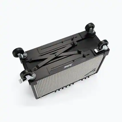 Front. On Stage Stands - On-Stage AG5000 Amp Glider (Installation-Free Casters for Amplifiers, Rolling-Cart Attachment, Attachable Dolly, Amp - Black.