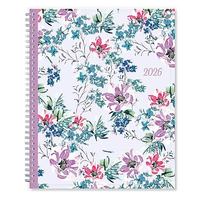 Front. Blue Sky - 2026 Laila 8.5" x 11" Weekly & Monthly Planner, Plastic Cover - Multicolored.