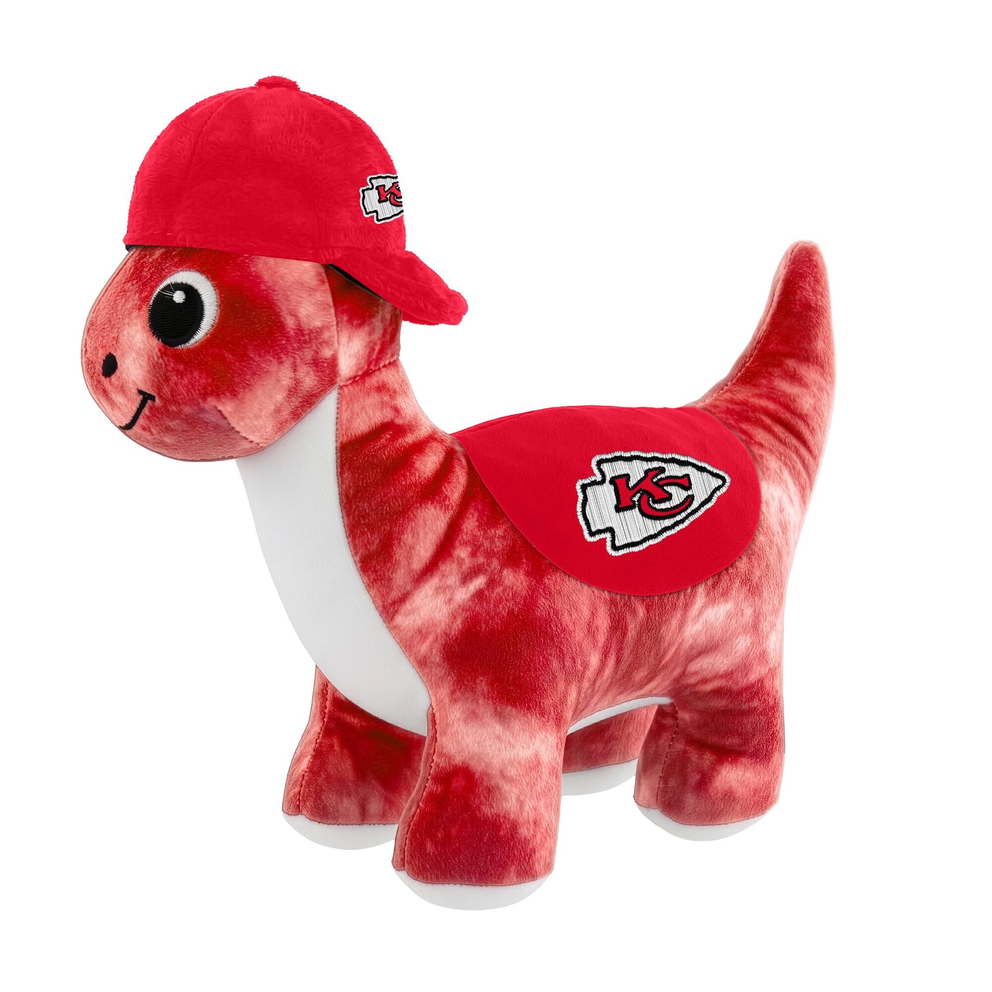 Front. Sporticulture - Kansas City Chiefs Huddle Plush Fanasaur - Multicolor.
