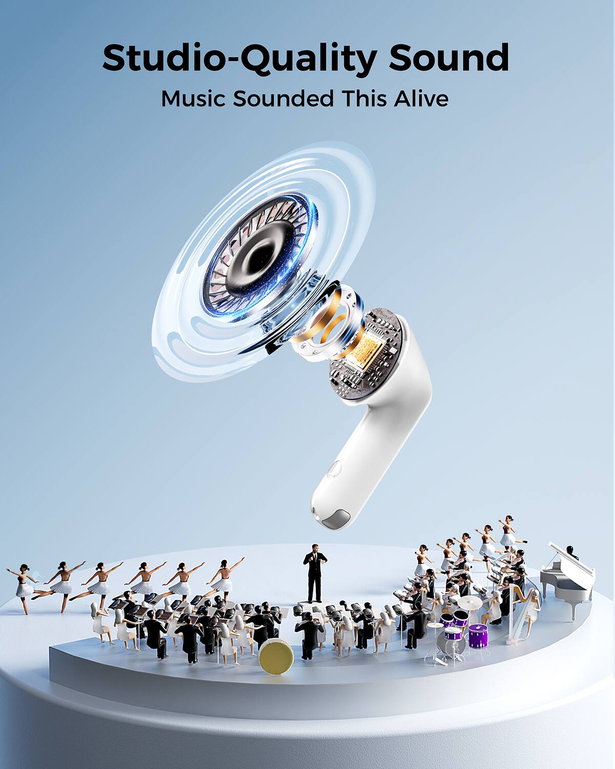 Studio-Quality Sound  
Music Sounded This Alive