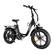 Left. Heybike - Ranger Foldable Ebike w/ 55mi Max Operating Range & 25 mph Max Speed - for Any Terrain - Black.