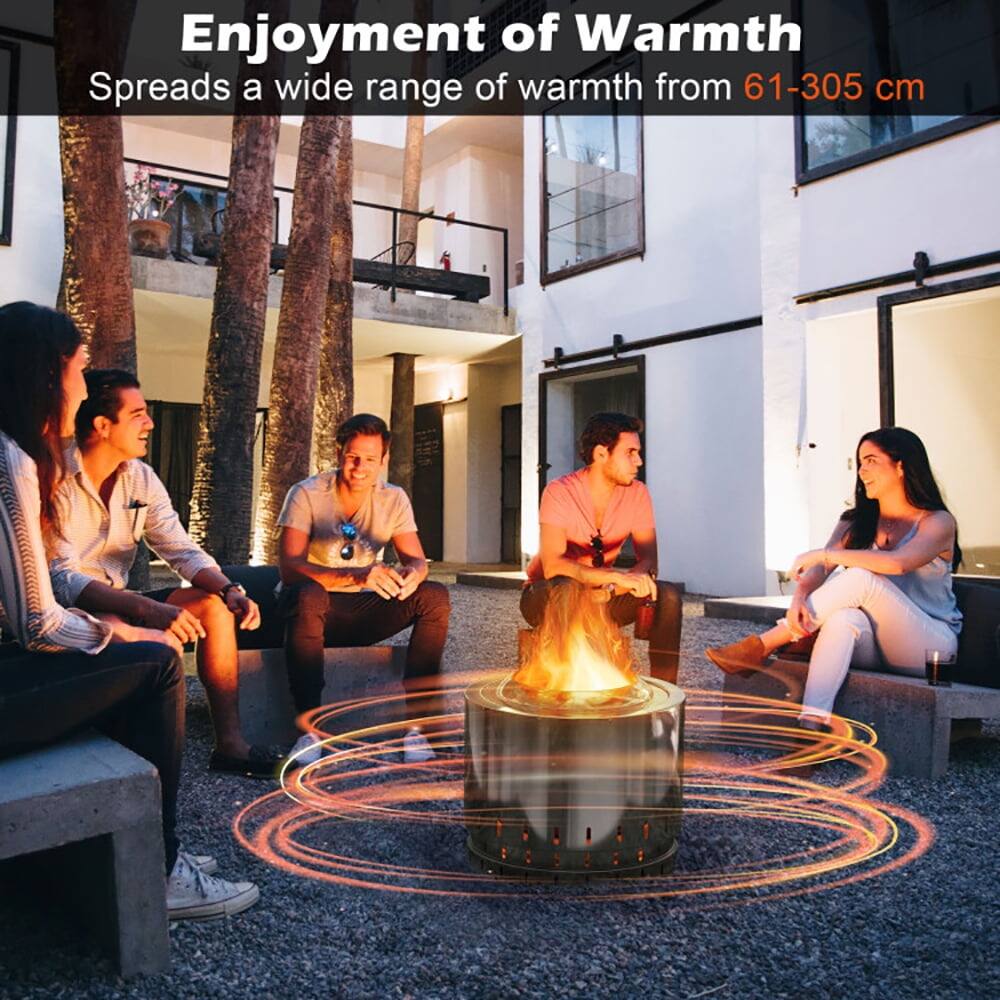 Enjoyment of Warmth  
Spreads a wide range of warmth from 61-305 cm