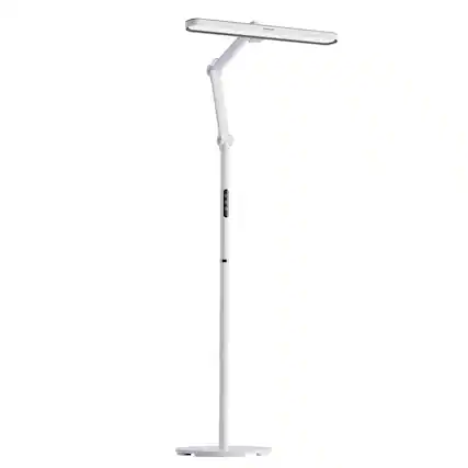 Front. Honeywell - LED Floor Lamp Modern Sunturalux™ Dimmable Floor Lamp Ideal for Home Living Rooms & Offices Eye-Friendly Floor Lamp - white.