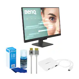 BenQ - GW2790 27-Inch 100Hz Eye-Care Monitor 1080p IPS Flicker Free Bundle - Black