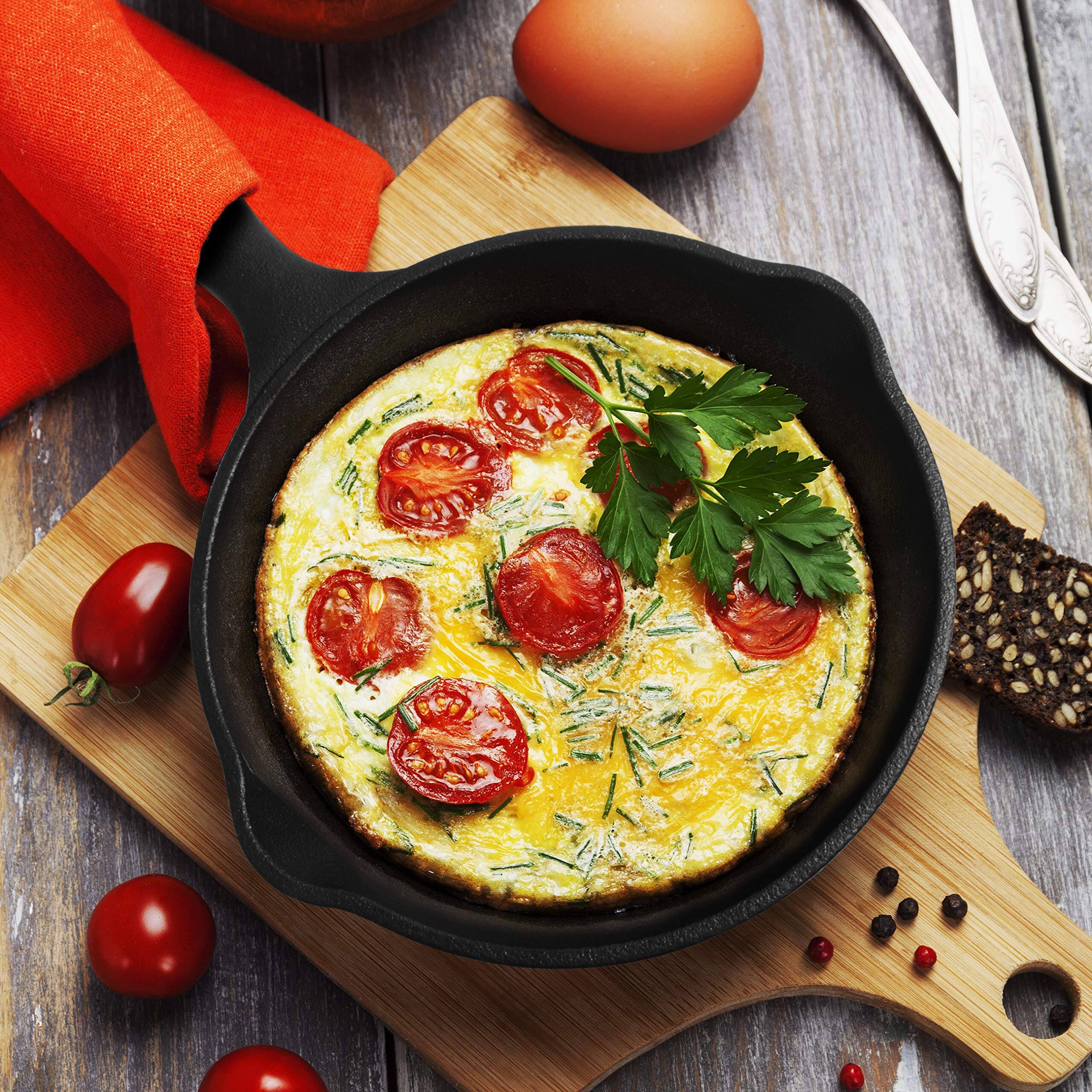 Commercial Chef - 6.5 Inch Skillet - Black - Thumbnail 2