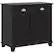 Front. Homcom - Dual Tilt out Laundry Hamper Cabinet, Bathroom Storage Cabinet with 2-Compartment Hamper - Black.