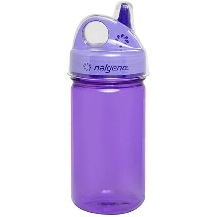 Front. Nalgene - Nalgene Kid's Sustain 12 oz. Grip-N-Gulp Sippy Cup - Purple - Purple.