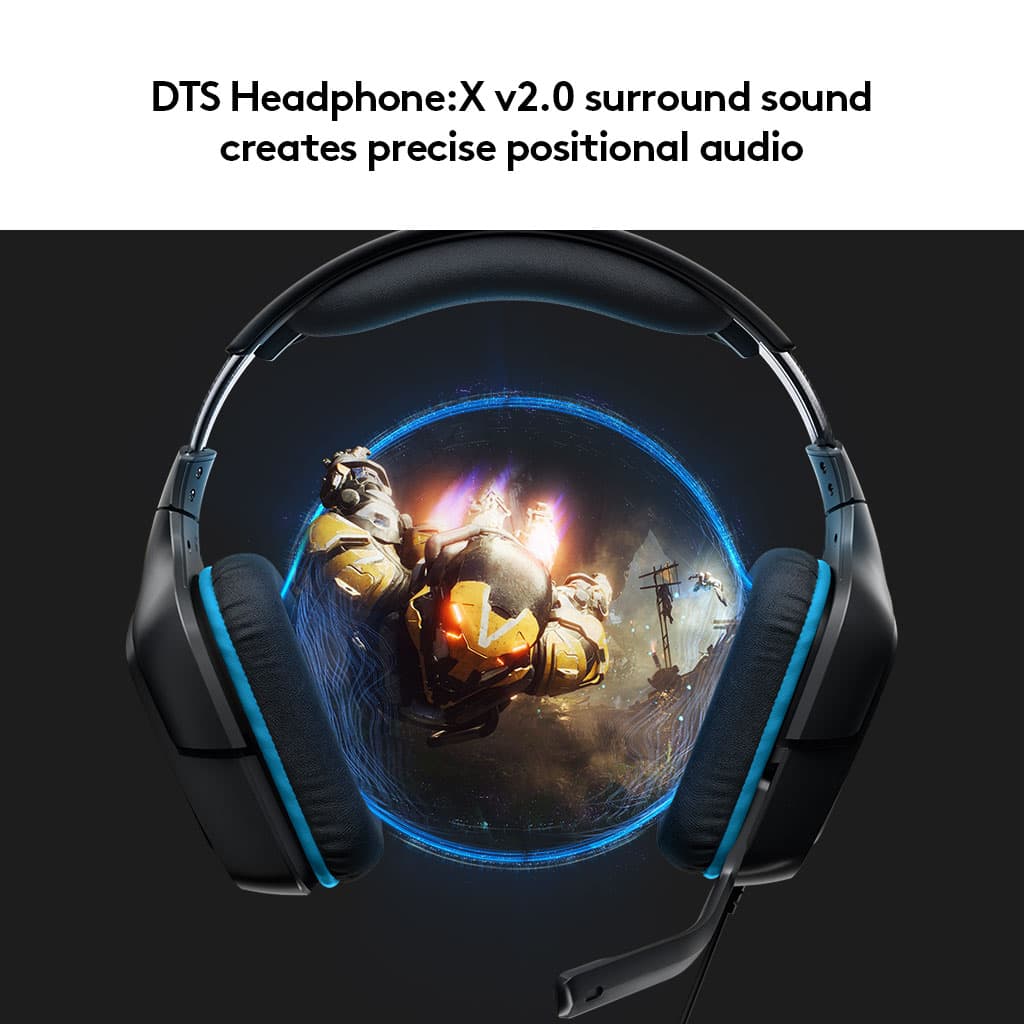 DTS Headphone:X v2.0 surround sound creates precise positional audio.
