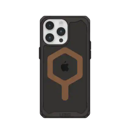Front. UAG - Plyo Pro Series Case with Magsafe for Apple iPhone 15 Pro Max - Black/Bronze.