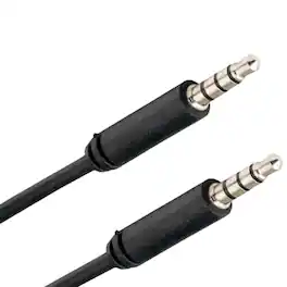 Sanoxy - 3ft 3.5mm TRRS Male to Male Audio & Microphone Cable - Black