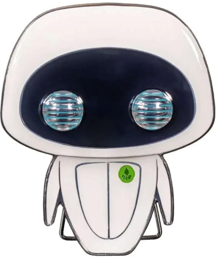 Front. Funko - Disney WALL-E 3 Inch Funko POP Pin | EVE - White.