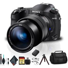 Sony - Cyber-Shot DSC-RX10 IV Camera DSCRX10M4/B w Soft Bag, Additional Battery, 64GB Memory (International Version)