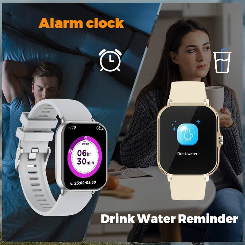 Alarm clock  
L cep: 80  
23:00  
06hr 30 min  
Drink water  
23:00-05:30  
Drink Water Reminder