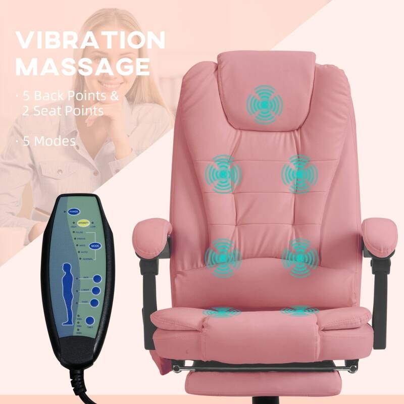 VIBRATION MASSAGE  
- 5 Back Points & 2 Seat Points  
- 5 Modes