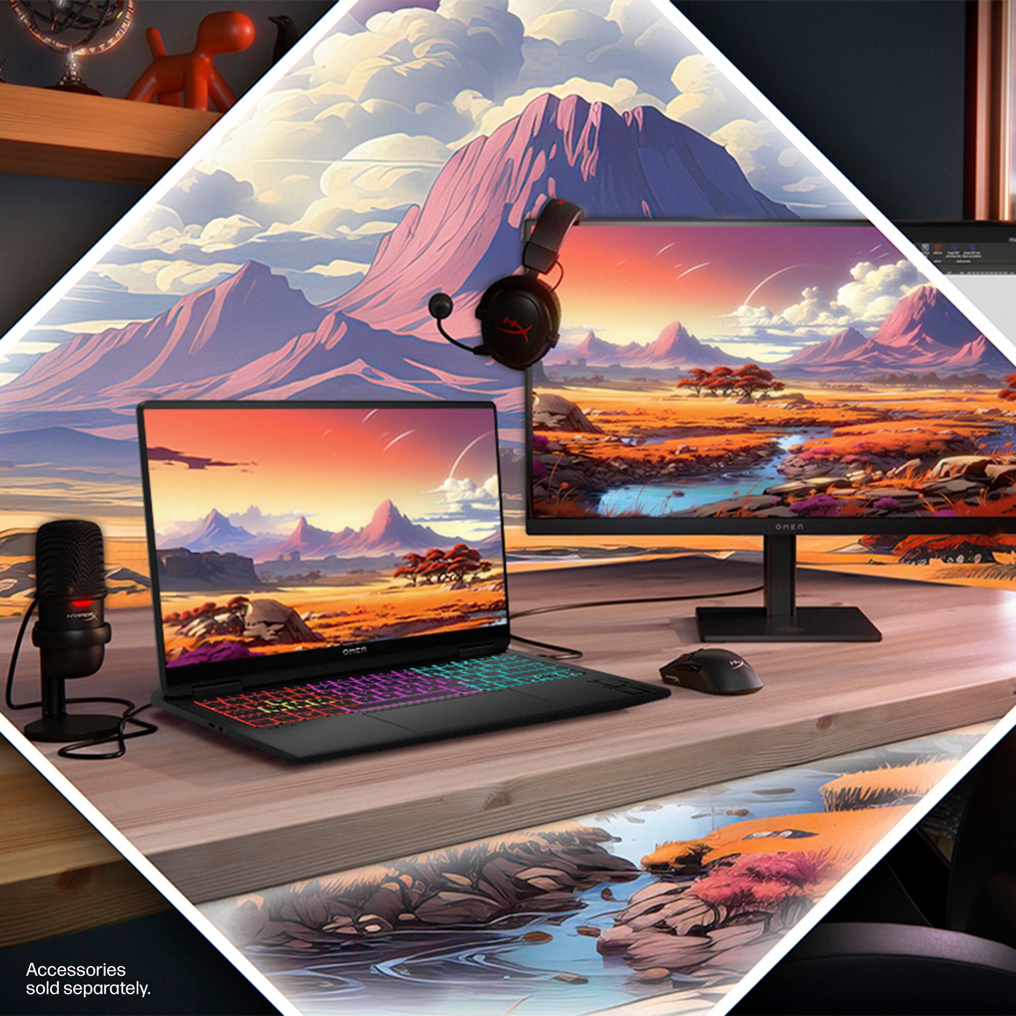 Accessories sold separately.