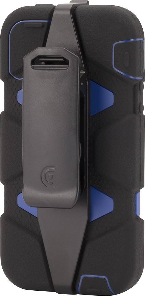 Front Zoom. Griffin Technology - Survivor Case for Apple® iPhone® 5 and 5s - Black/Blue.