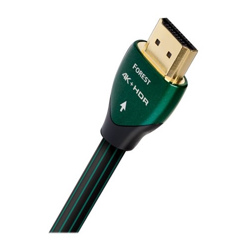 AudioQuest - Forest 13.2' 4K Ultra HD In-Wall HDMI Cable - Black/Green Stripe