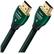 Front. AudioQuest - Forest 5' 4K Ultra HD In-Wall HDMI Cable - Black/Green Stripe.