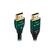 Left. AudioQuest - Forest 5' 4K Ultra HD In-Wall HDMI Cable - Black/Green Stripe.
