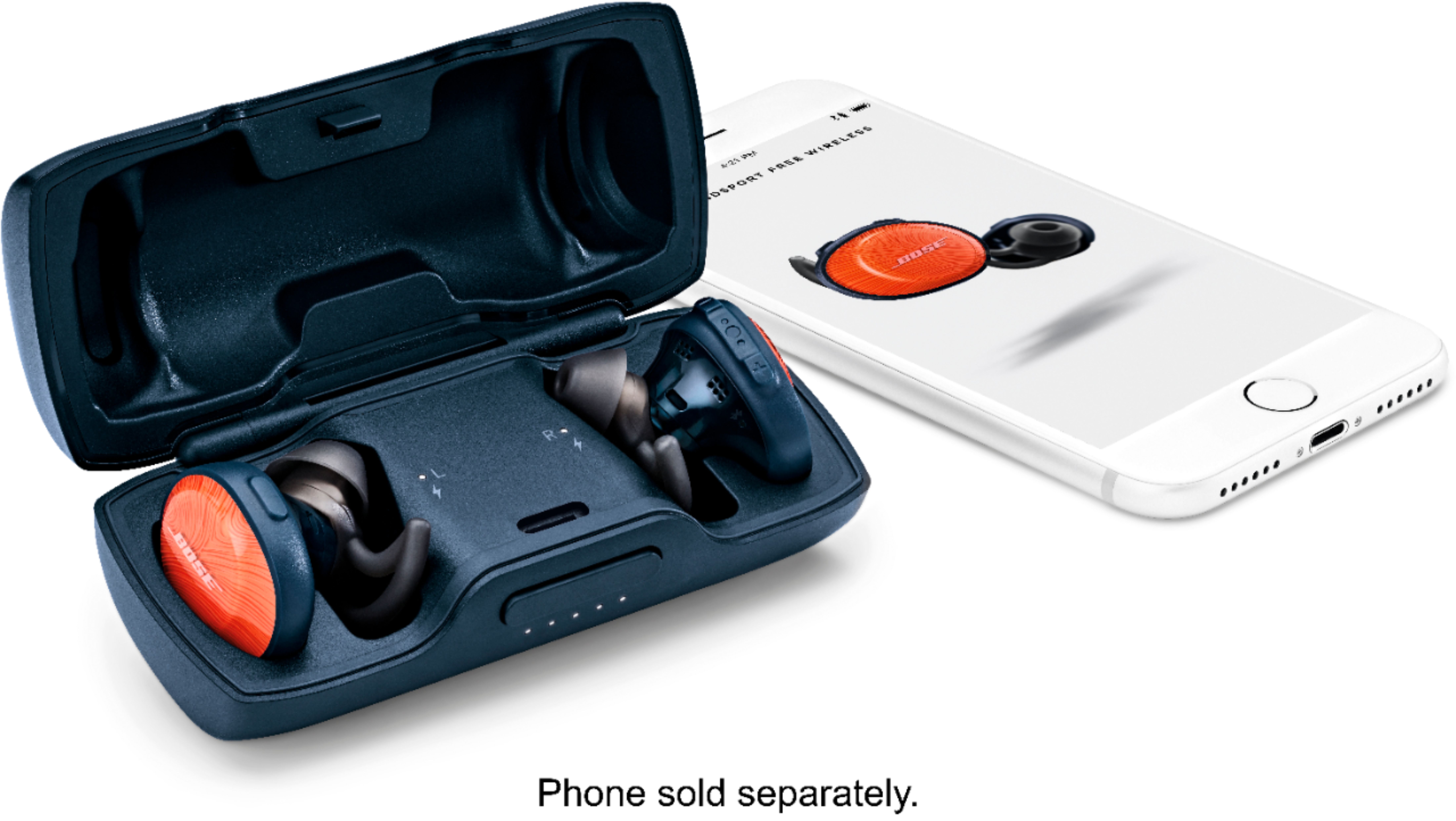 Best Buy: Bose SoundSport Free True Wireless Headphones Orange 774373-0030