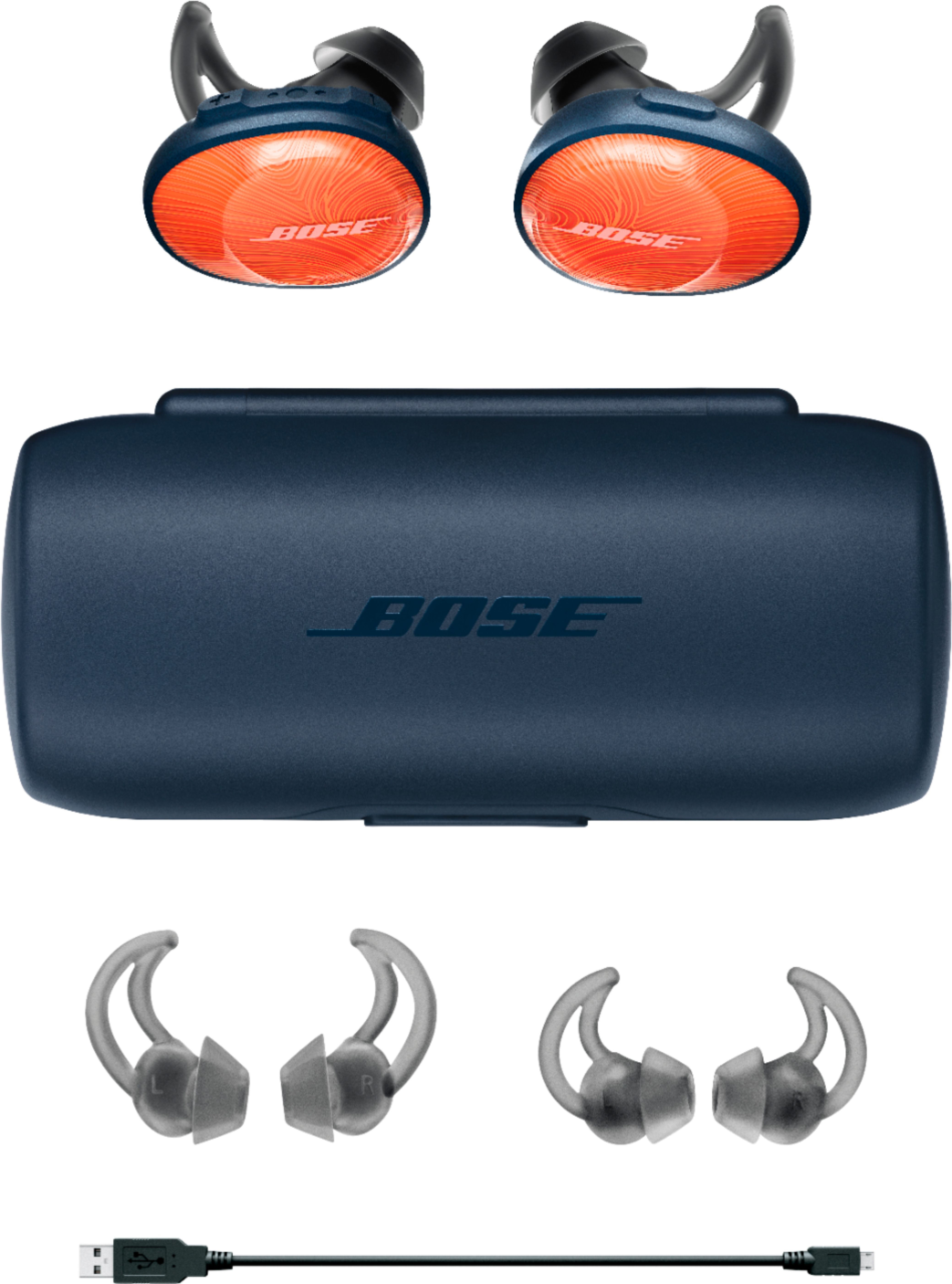 Best Buy: Bose SoundSport Free True Wireless Headphones Orange 