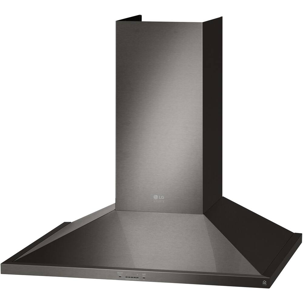 Alt View 11. LG - STUDIO 36" Convertible Range Hood - PrintProof Black Stainless Steel.