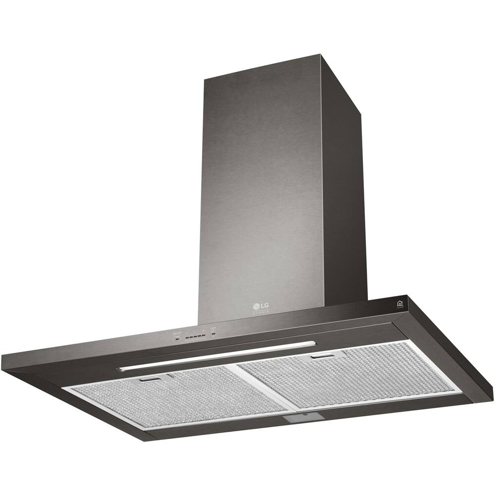 Alt View 12. LG - STUDIO 36" Convertible Range Hood - PrintProof Black Stainless Steel.
