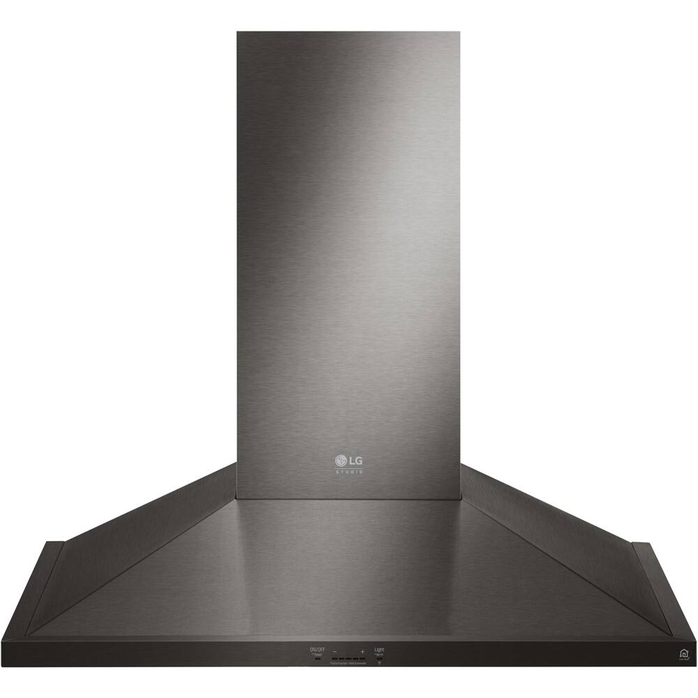Alt View 13. LG - STUDIO 36" Convertible Range Hood - PrintProof Black Stainless Steel.