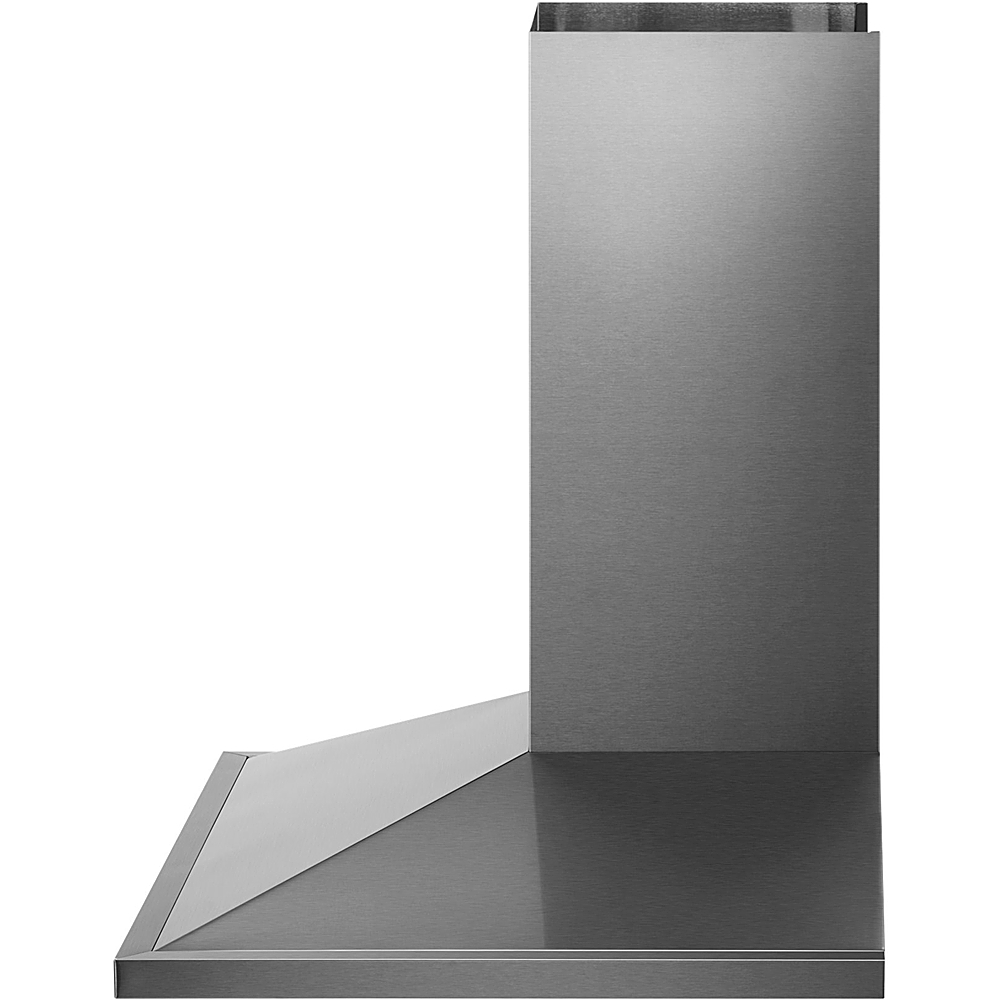 Angle View: Café - 30" Convertible Range Hood - Stainless Steel