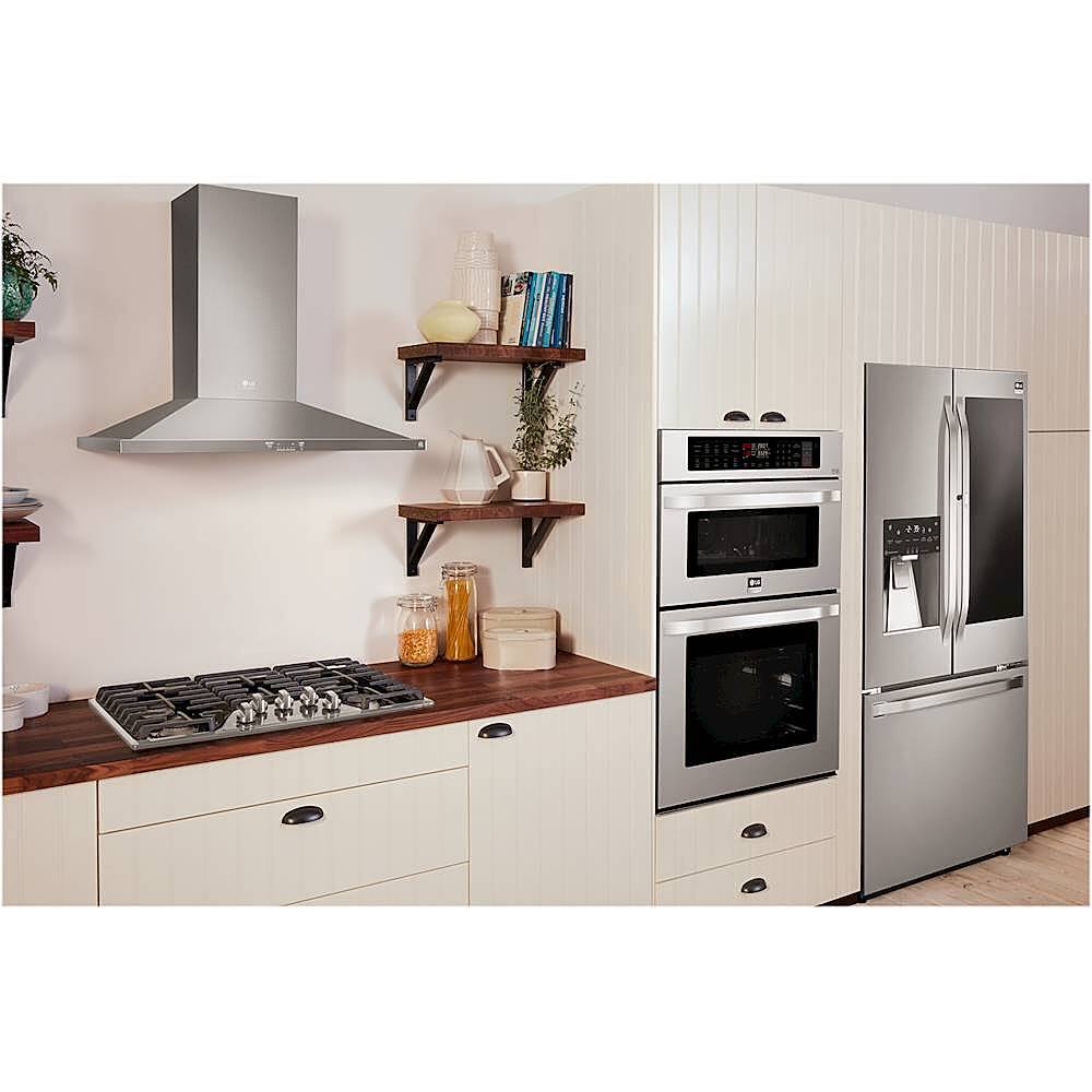 Alt View 18. LG - STUDIO 30" Convertible Range Hood - Stainless steel.