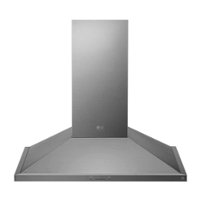 LG - STUDIO 36" Convertible Range Hood - Stainless Steel - Front_Zoom
