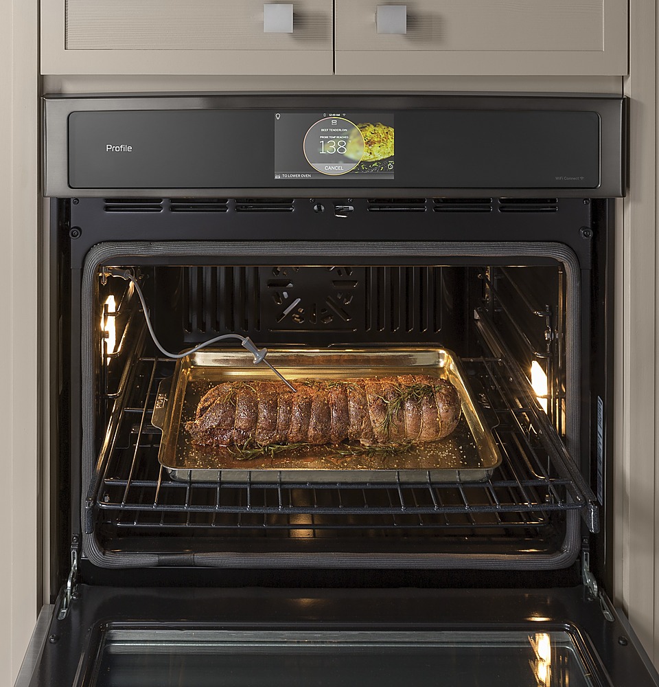 Best Buy: Café 30 Built-In Single Electric Convection Wall Oven CT9070SHSS