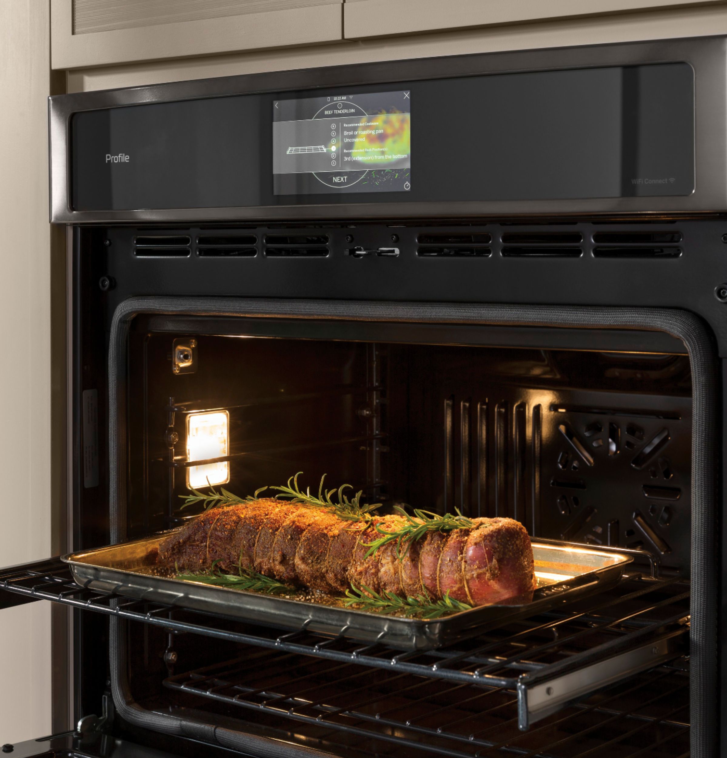Best Buy: Café 30 Built-In Single Electric Convection Wall Oven CT9070SHSS