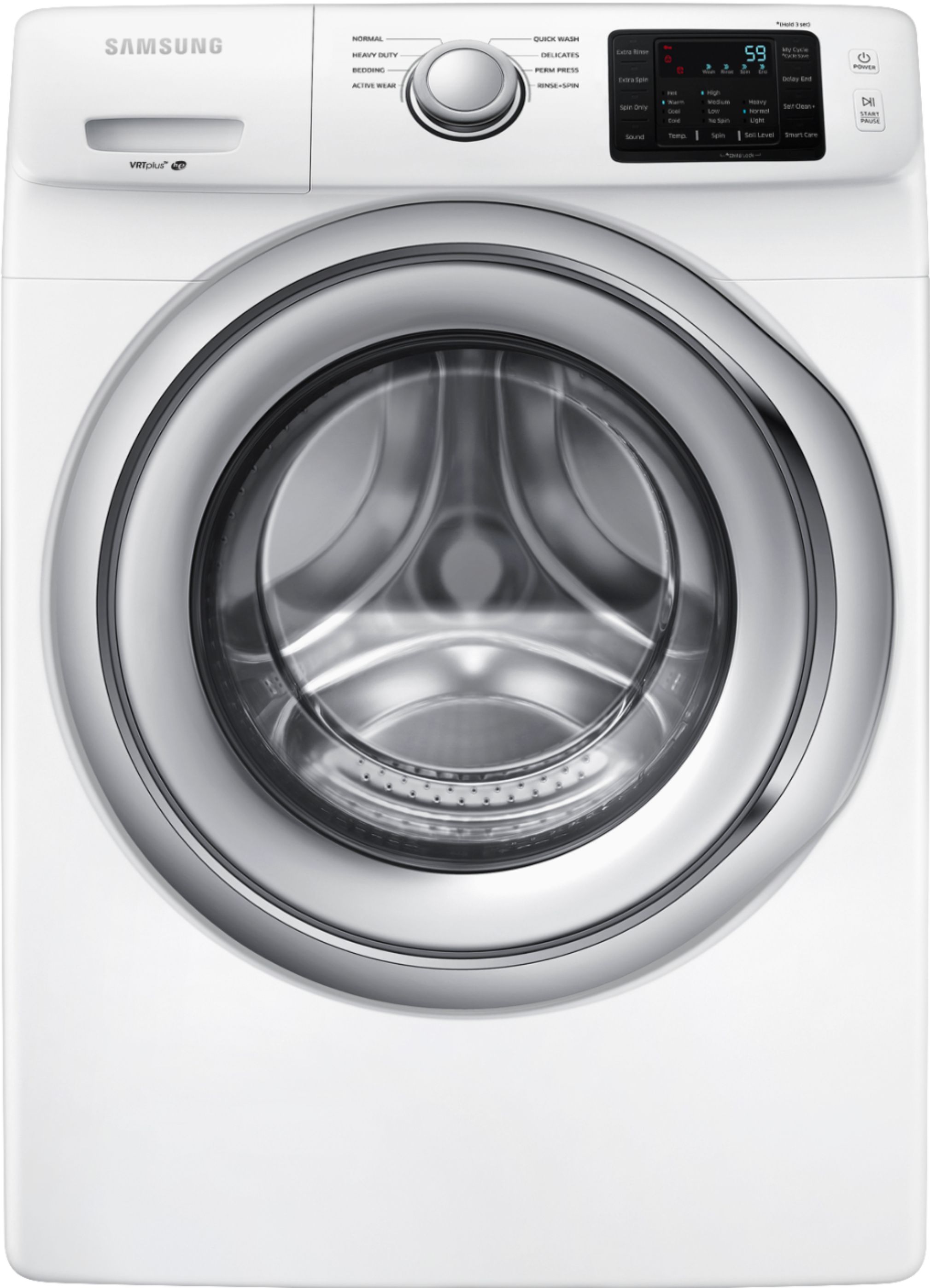Samsung 4 5 Cu Ft 8 Cycle Front Loading Washer White Wf45n5300aw Best Buy