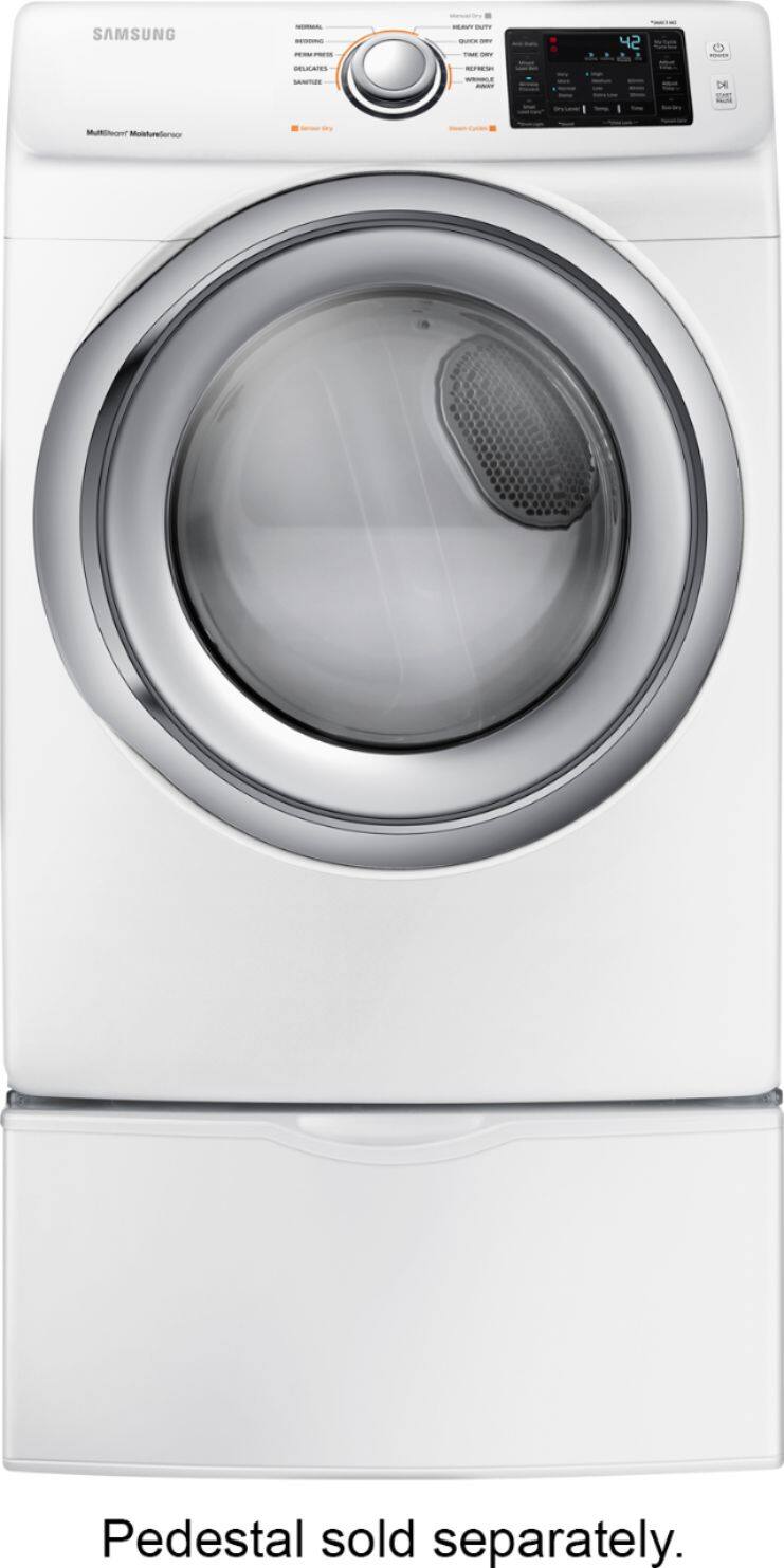 Alt View 12. Samsung - 7.5 Cu. Ft. 10-Cycle Gas Dryer with Steam.
