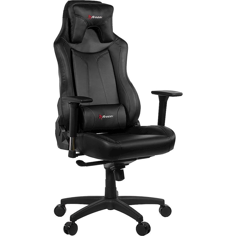 Angle View: Arozzi - Vernazza Premium PU Leather Ergonomic Gaming Chair - Black