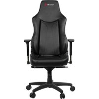 Arozzi - Vernazza Premium PU Leather Ergonomic Gaming Chair - Black - Front_Zoom