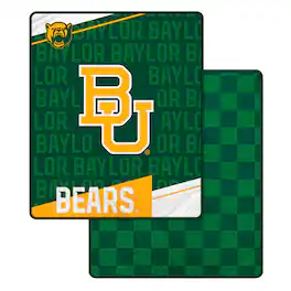Pegasus - Baylor Bears 60" x 70" Diagonal Ghost Checkered Double-Sided Blanket - Multicolor