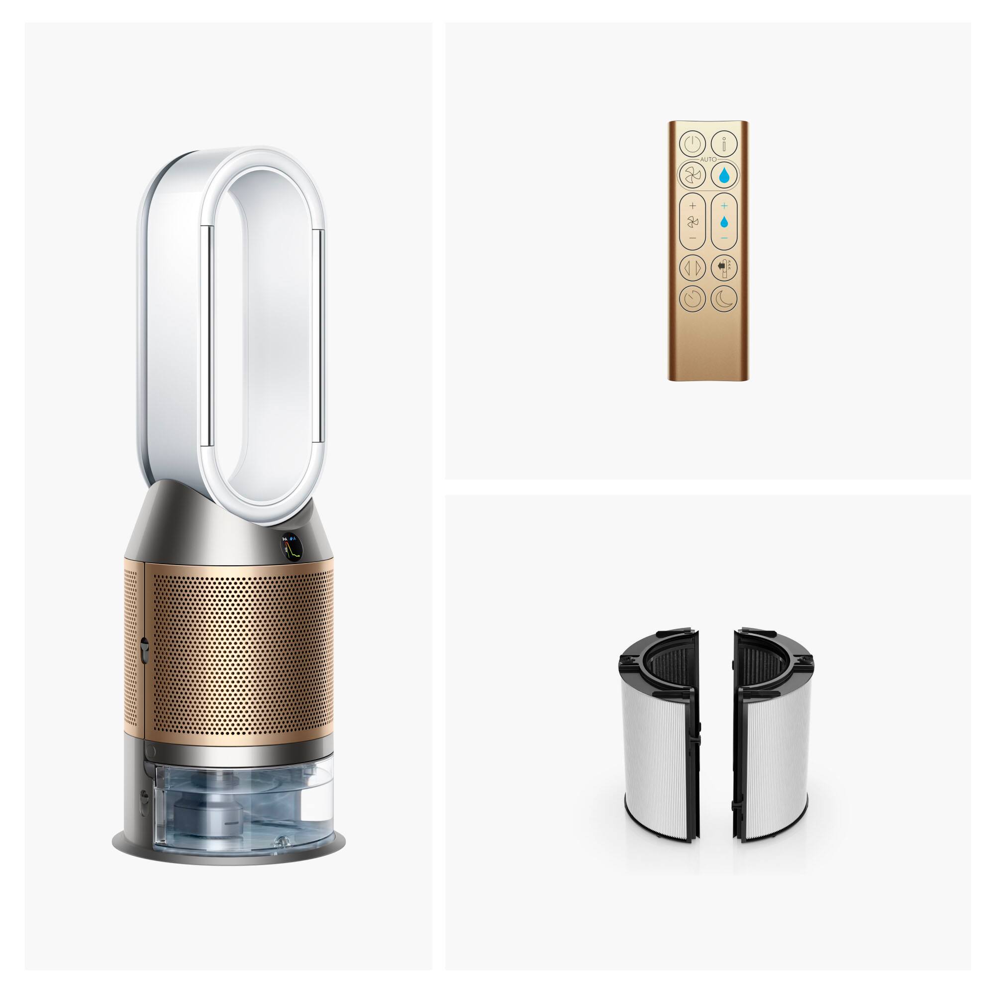 Angle. Dyson - Purifier Humidify+Cool PH2 De-NOx​ - White/Gold.