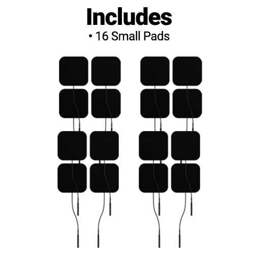 Front. iReliev - Wired Small Pads Refill Kit - black.